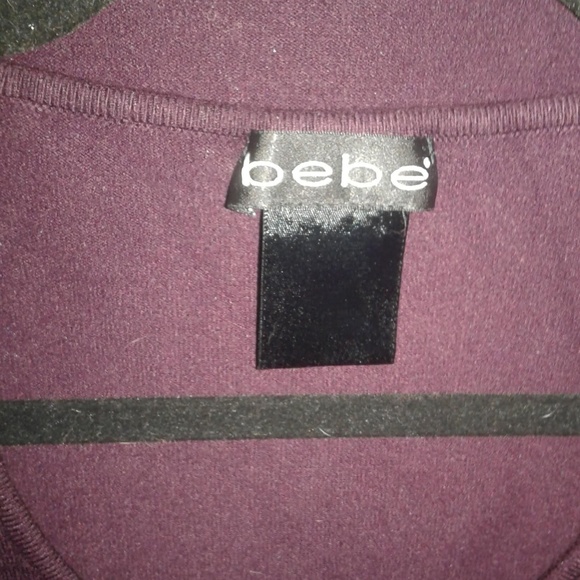 ~VINTAGE~ MAROON BEBE 3 PC SWEATER SET - Picture 3 of 8